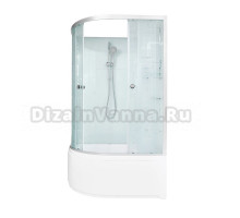 Душевая кабина DTO D EM4511RN профиль хром, стекло матовое с узором