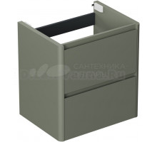 Тумба под раковину без столешницы Allen Brau Gravity 60 2 ящика, матовая олива