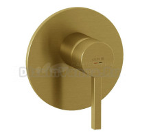 Встраиваемый смеситель для душа и ванны Kludi Nova Fonte 20755N015 С ВНУТРЕННЕЙ ЧАСТЬЮ, брашированное золото PVD