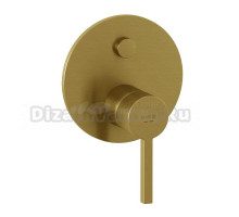 Встраиваемый смеситель для душа и ванны Kludi Nova Fonte 20759N015 С ВНУТРЕННЕЙ ЧАСТЬЮ, брашированное золото PVD