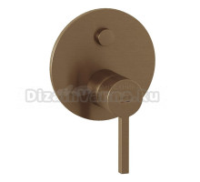 Встраиваемый смеситель для душа и ванны Kludi Nova Fonte 20759N115 С ВНУТРЕННЕЙ ЧАСТЬЮ, брашированная бронза PVD