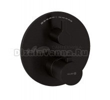 Термостатический смеситель встраиваемый Kludi Nova Fonte 20810N215 С ВНУТРЕННЕЙ ЧАСТЬЮ 88022, оружейная сталь PVD