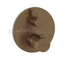 Термостатический смеситель встраиваемый Kludi Nova Fonte 20885N115 С ВНУТРЕННЕЙ ЧАСТЬЮ, брашированная бронза PVD