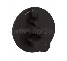 Термостатический смеситель встраиваемый Kludi Nova Fonte 20885N215 С ВНУТРЕННЕЙ ЧАСТЬЮ, оружейная сталь PVD