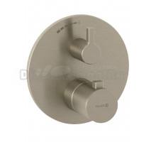 Термостатический смеситель встраиваемый Kludi Nova Fonte 20885N515 С ВНУТРЕННЕЙ ЧАСТЬЮ, брашированный никель PVD