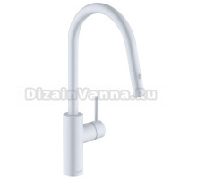 Смеситель для кухни Kludi E-go Voice 423005377 белый матовый