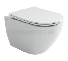 Подвесной унитаз Ceramicanova Mia Торнадо, сиденье микролифт, белый, CN1805T