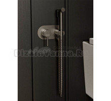 Гигиенический душ со смесителем встраиваемый Knotlor FHS01S1GM, вороненая сталь