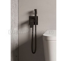 Гигиенический душ со смесителем встраиваемый Knotlor FHS02C1BL, черный