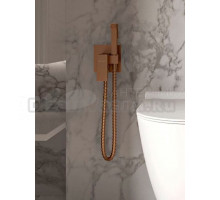 Гигиенический душ со смесителем встраиваемый Knotlor FHS02C1RB, бронза