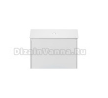 Тумба под раковину со столешницей Allen Brau Gravity 80 1 ящик, матовый белый, столешница белая