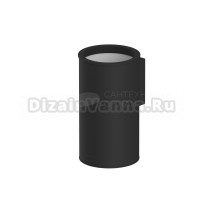 Стакан для ванной WHITECROSS Ergo ER2234BL настенный, черный, пластиковый