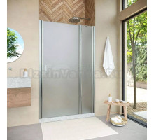 Душевая дверь в нишу Vegas Glass EP-F-1 Novo 120 04 10 R профиль никель, стекло сатин