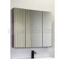 Зеркало-шкаф Comforty Соло 90 темно-коричневый дуб