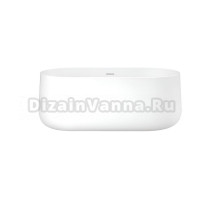 Акриловая ванна AVS Аврора 822-0003-WG 170x75 см, отдельностоящая, белая, овальная, на ножках, с донным клапаном
