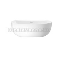 Акриловая ванна AVS Венера 822-0006-WG 170x80 см, отдельностоящая, белая, овальная, на ножках, с донным клапаном