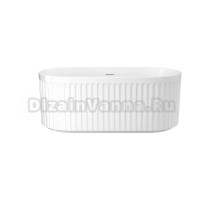 Акриловая ванна AVS Олимпия 822-0002-WG 170x75 см, отдельностоящая, белая, овальная, на ножках, с донным клапаном