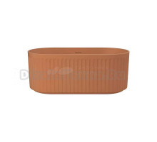 Акриловая ванна AVS Олимпия 822-0002-TM 170x75 см, отдельностоящая, терракотовая, овальная, на ножках, с донным клапаном