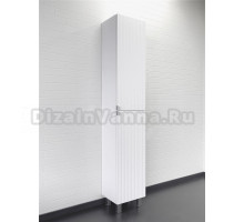 Шкаф-пенал для ванной Comforty Лима 35Н матовый белый