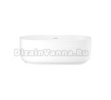 Акриловая ванна AVS Спарта 822-0005-WG 170x80 см, отдельностоящая, белая, овальная, на ножках, с донным клапаном