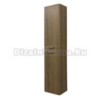 Шкаф-пенал для ванной Comforty Ангара 35 подвесной, темно-коричневый дуб