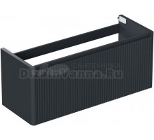 Тумба под раковину без столешницы Allen Brau Gravity 120 1 ящик, с фрезеровкой, матовый антрацит