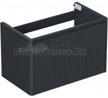 Тумба под раковину без столешницы Allen Brau Gravity 80 1 ящик, с фрезеровкой, матовый антрацит