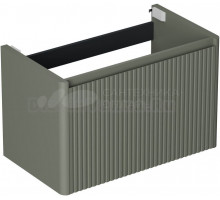 Тумба под раковину без столешницы Allen Brau Gravity 80 1 ящик, с фрезеровкой, матовая олива