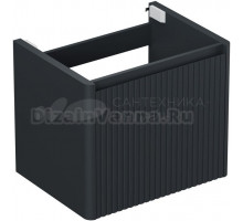 Тумба под раковину без столешницы Allen Brau Gravity 60 1 ящик, с фрезеровкой, матовый антрацит