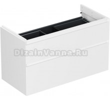 Тумба под раковину без столешницы Allen Brau Infinity 100 2 ящика, без подсветки, матовый белый