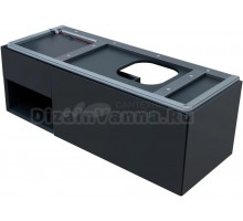 Тумба под раковину без столешницы Allen Brau Infinity 120 1+1 R, подвесная,с подсветкой,  матовый антрацит