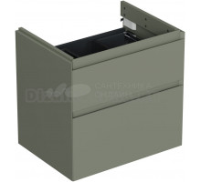 Тумба под раковину без столешницы Allen Brau Infinity 60 2 ящика, без подсветки, матовая олива