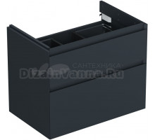 Тумба под раковину без столешницы Allen Brau Infinity 70 2 ящика, без подсветки, матовый антрацит