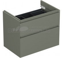 Тумба под раковину без столешницы Allen Brau Infinity 70 2 ящика, без подсветки, матовая олива