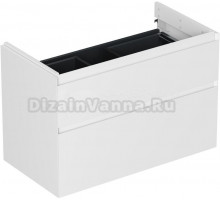 Тумба под раковину без столешницы Allen Brau Infinity 85 2 ящика, без подсветки, матовый белый