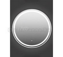 Зеркало круглое Comforty Лея 60 с подсветкой, бесконтактный сенсор, серебро