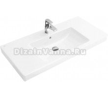 Мебельная раковина Villeroy & Boch Subway 2.0 71758001 80 накладная, белая, прямоугольная, фарфор