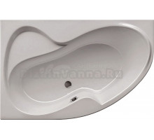 Акриловая ванна Ravak Rosa II CM21000000 L без опоры 160x105 см, угловая, левая, пристенная, белая, асимметричная