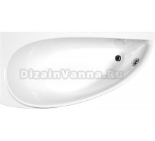 Акриловая ванна Ravak Avocado CQ01000000 L без опоры 160x75 см, угловая, левая, пристенная, белая, асимметричная