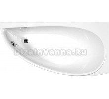 Акриловая ванна Ravak Avocado CS01000000 R без опоры 150x75 см, угловая, правая, пристенная, белая, асимметричная