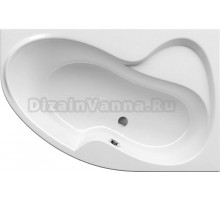Акриловая ванна Ravak Rosa II CL21000000 R без опоры 160x105 см, угловая, правая, пристенная, белая, асимметричная