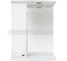 Зеркало Misty Астра 50 L с подсветкой, белое
