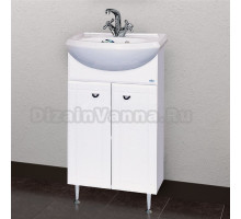 Тумба под раковину без столешницы Misty Уют 50 прямая белая
