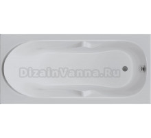 Акриловая ванна 1MarKa Vita 1097 без опоры 150x70 см, пристенная, белая