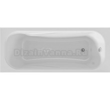 Акриловая ванна 1MarKa Classic У08970 без опоры 160x70 см, пристенная, белая