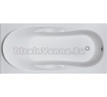 Акриловая ванна 1MarKa Medea У06021 без опоры 150x70 см, пристенная, белая