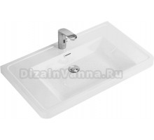 Мебельная раковина BelBagno Energia-N 90 накладная, белая, прямоугольная, искусственная мрамор