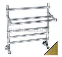 Полотенцесушитель водяной Margaroli Sole Sole 453 60x55 см, бронза, лесенка, латунь, с полкой, бронза