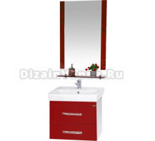 Мебель для ванной комнаты Misty Эмилия Эмилия 60 подвесная красная