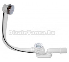 Слив-перелив для ванны Excellent SP.E-60 52 мм, полуавтомат, хром, с сифоном